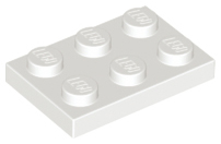 White Plate 2 x 3