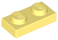 Bright Light Yellow Plate 1 x 2