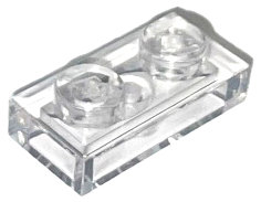 Trans-Clear Plate 1 x 2