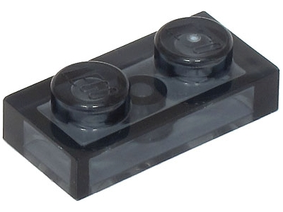 Trans-Black Plate 1 x 2