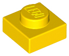 Yellow Plate 1 x 1
