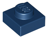 Dark Blue Plate 1 x 1