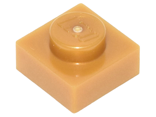 Pearl Gold Plate 1 x 1