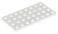 White Plate 4 x 8