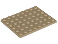 Dark Tan Plate 6 x 8