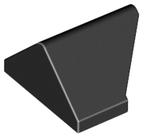 Black Slope 45 2 x 1 Double / Inverted with Bottom Stud Holder