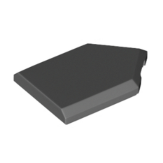 Dark Bluish Gray Tile, Modified 2 x 3 Pentagonal