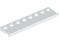 White Plate, Modified 2 x 8 with Door Rail