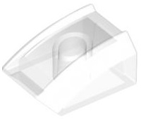 Trans-Clear Slope, Curved 2 x 2 Lip