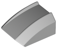 Light Bluish Gray Slope, Curved 2 x 2 Lip