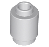 Light Bluish Gray Brick, Round  1 x 1