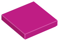 Magenta Tile 2 x 2