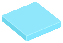 Medium Azure Tile 2 x 2