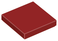 Dark Red Tile 2 x 2