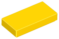Yellow Tile 1 x 2