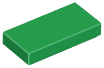 Green Tile 1 x 2