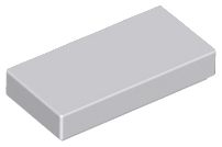 Light Bluish Gray Tile 1 x 2