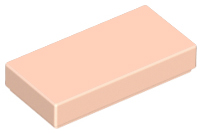 Light Nougat Tile 1 x 2