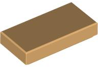 Medium Tan Tile 1 x 2