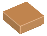 Medium Nougat Tile 1 x 1