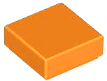 Orange Tile 1 x 1