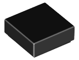 Black Tile 1 x 1