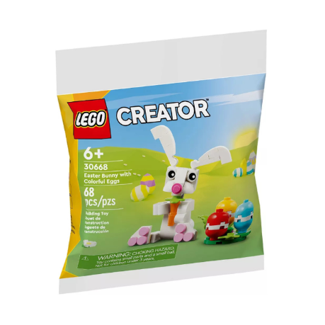 30668 Easter Bunny with Colorful Eggs polybag