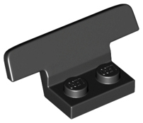 Black Vehicle, Spoiler 1 x 4 on 1 x 2 Base