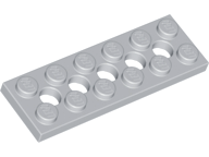 Light Bluish Gray Technic, Plate 2 x 6 with 5 Holes
