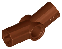 Reddish Brown Technic, Axle and Pin Connector Angled #3 - 157.5 degrees
