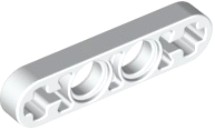 White Technic, Liftarm Thin 1 x 4 - Axle Holes