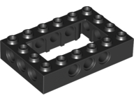 Black Technic, Brick 4 x 6 Open Center