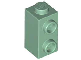 Sand Green Brick, Modified 1 x 1 x 1 2/3 with Studs on Side