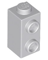 Light Bluish Gray Brick, Modified 1 x 1 x 1 2/3 with Studs on Side