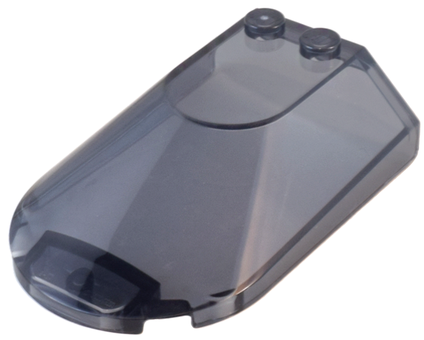 Trans-Black Windscreen 6 x 4 x 1 1/3 Canopy Sloped Sides