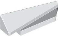 White Wedge 5 x 1 x 1 1/3 with 4 x 1 Base Right