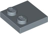 Sand Blue Tile, Modified 2 x 2 with Studs on Edge