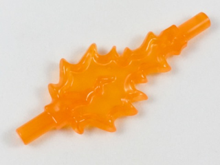 Trans-Orange Power Burst, Bolt Large with Bar Ends