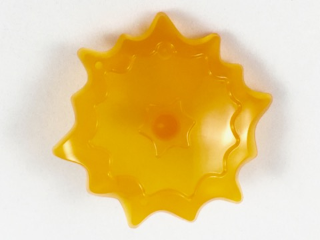 Trans-Orange Power Burst, Shield Large with Bar End