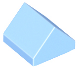 Bright Light Blue Slope 45 1 x 1 x 2/3 Double