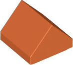 Dark Orange Slope 45 1 x 1 x 2/3 Double