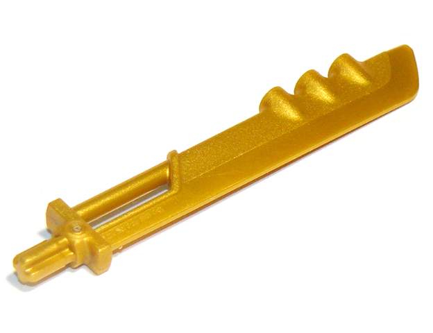 Pearl Gold Large Figure Weapon, Blade with 3 Bar Holders and Axle