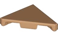 Medium Nougat Tile, Modified 2 x 2 Triangular