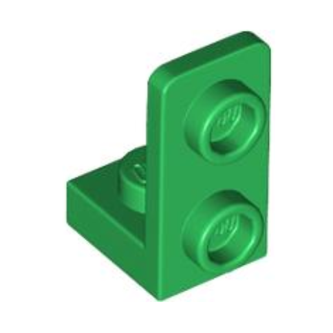Green Bracket 1 x 1 - 1 x 2 Inverted