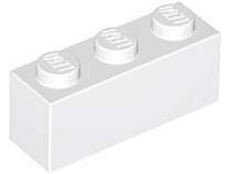 White Brick 1 x 3