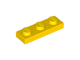 Yellow Plate 1 x 3