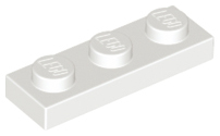 White Plate 1 x 3