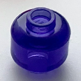 Trans-Purple Minifigure, Head (Plain)