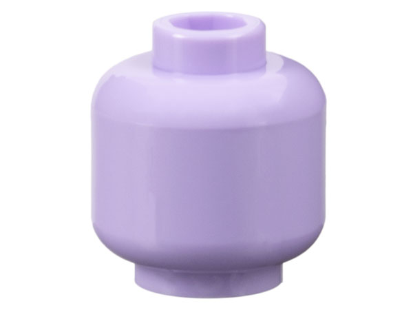 Lavender Minifigure, Head (Plain)