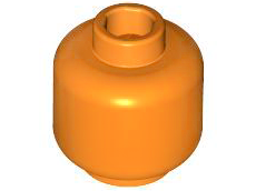 Orange Minifigure, Head (Plain)